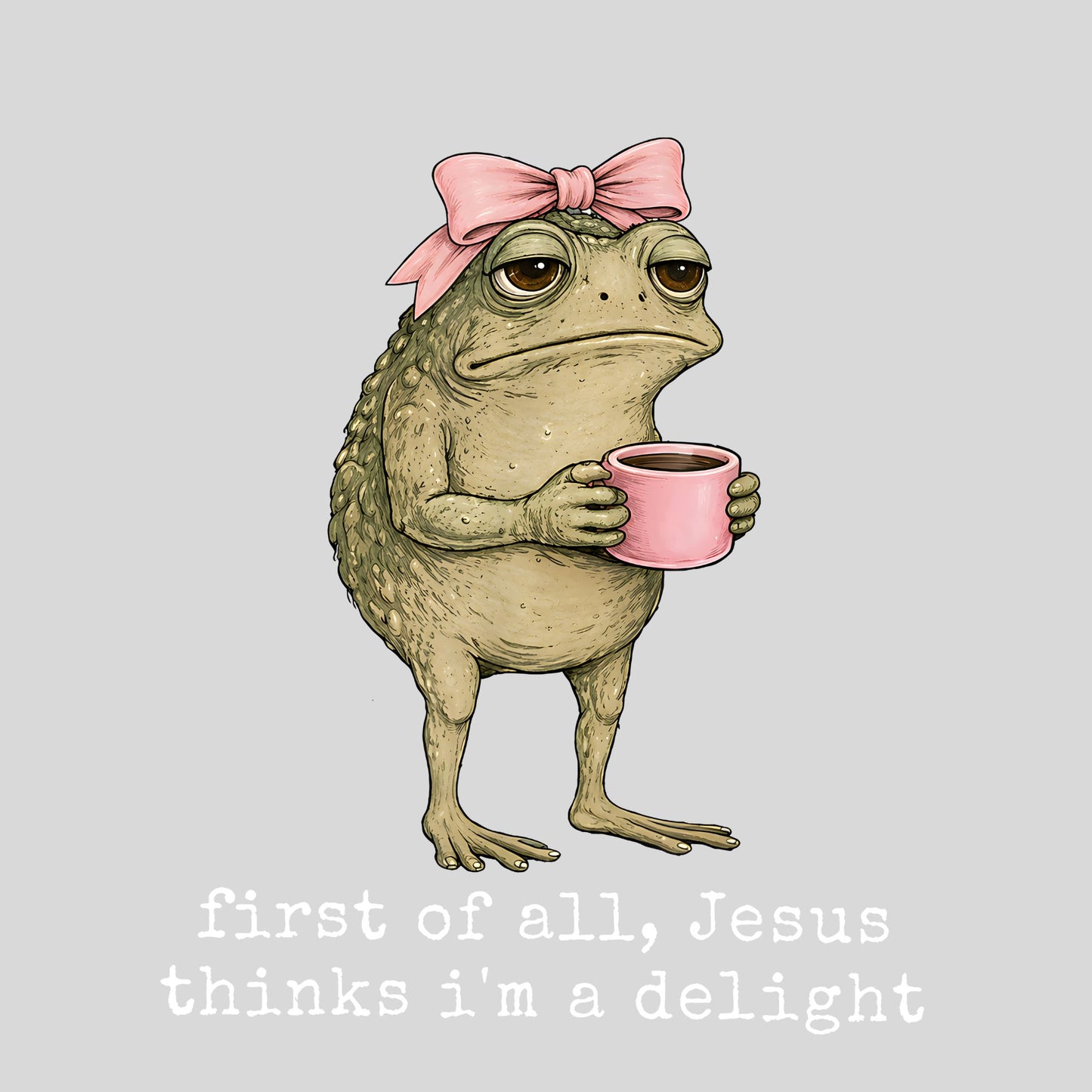 First of All, Jesus Thinks I'm a Delight VNeck Version