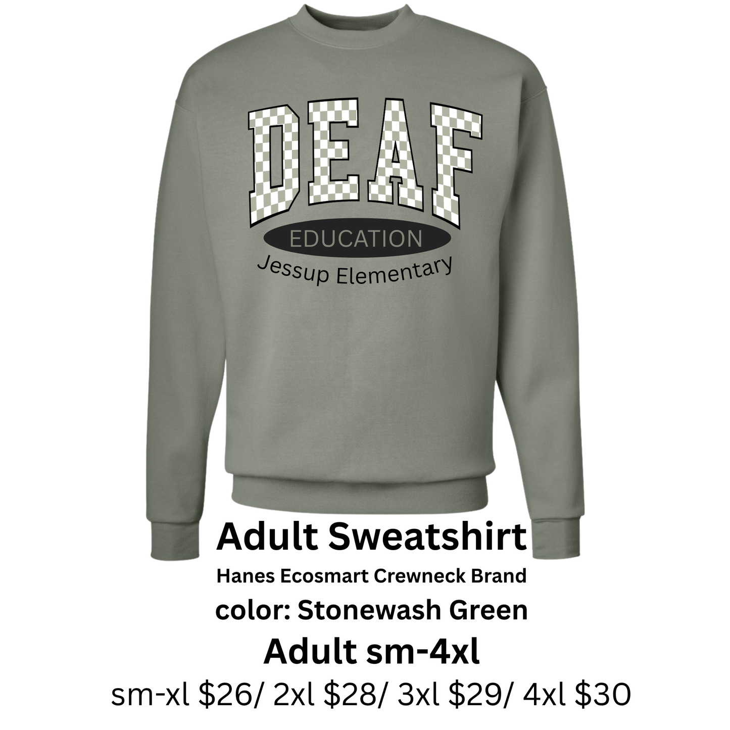 Deaf Education Adult Sweatshirt Crewneck