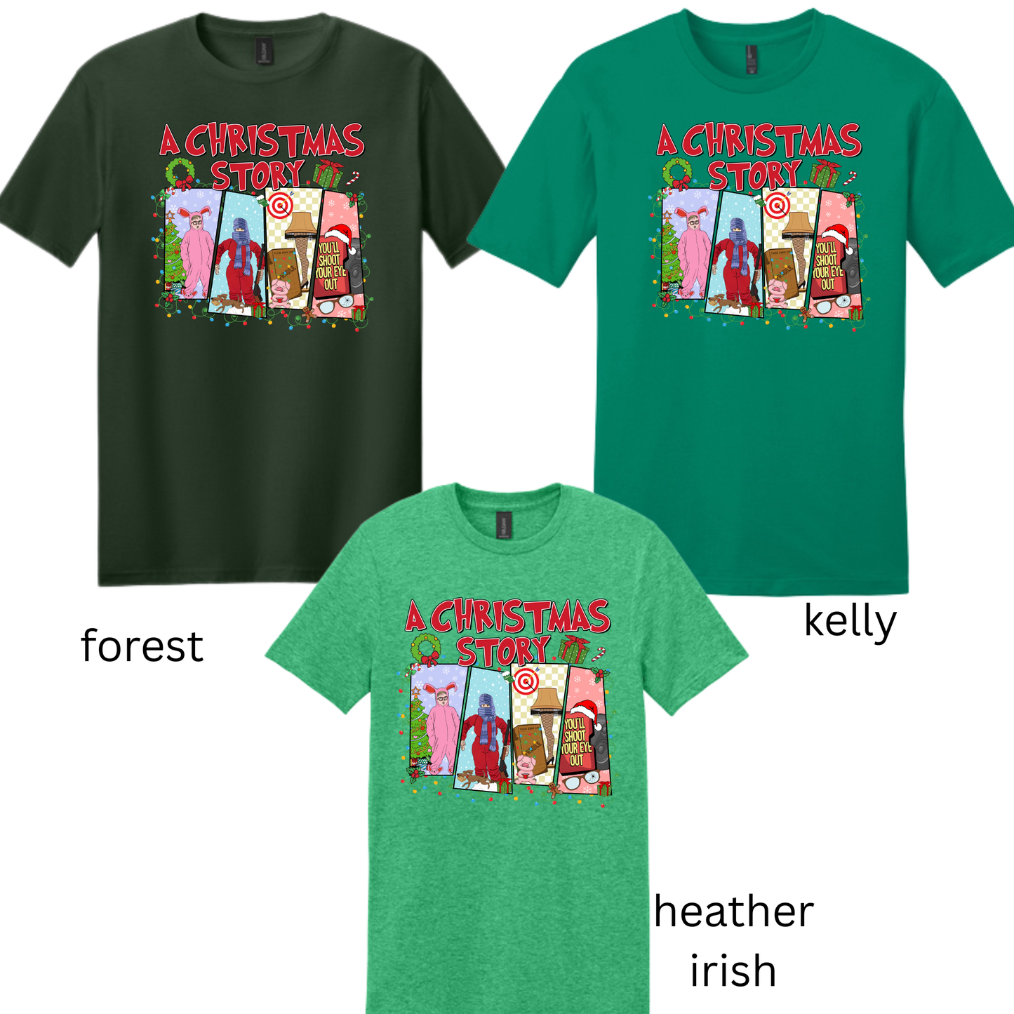 Christmas story short sleeve shirt