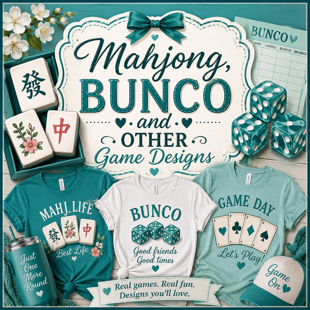 Mahjong, Bunco and Other Game Designs