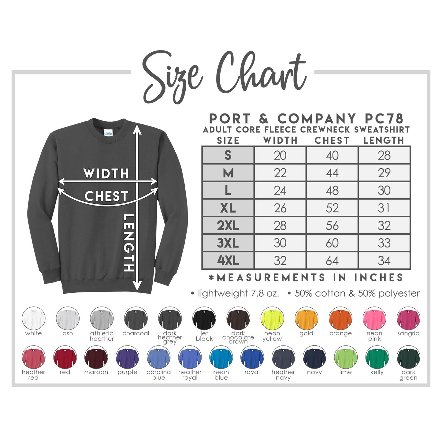 Crewneck Sweatshirt Port and Company