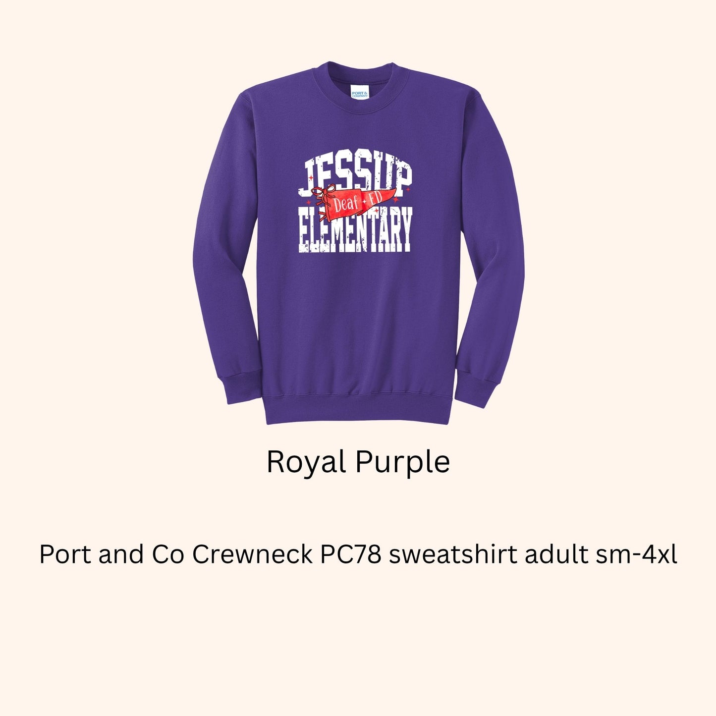 Jessup Elem. Deaf Ed 26-27 Adult Sweatshirt