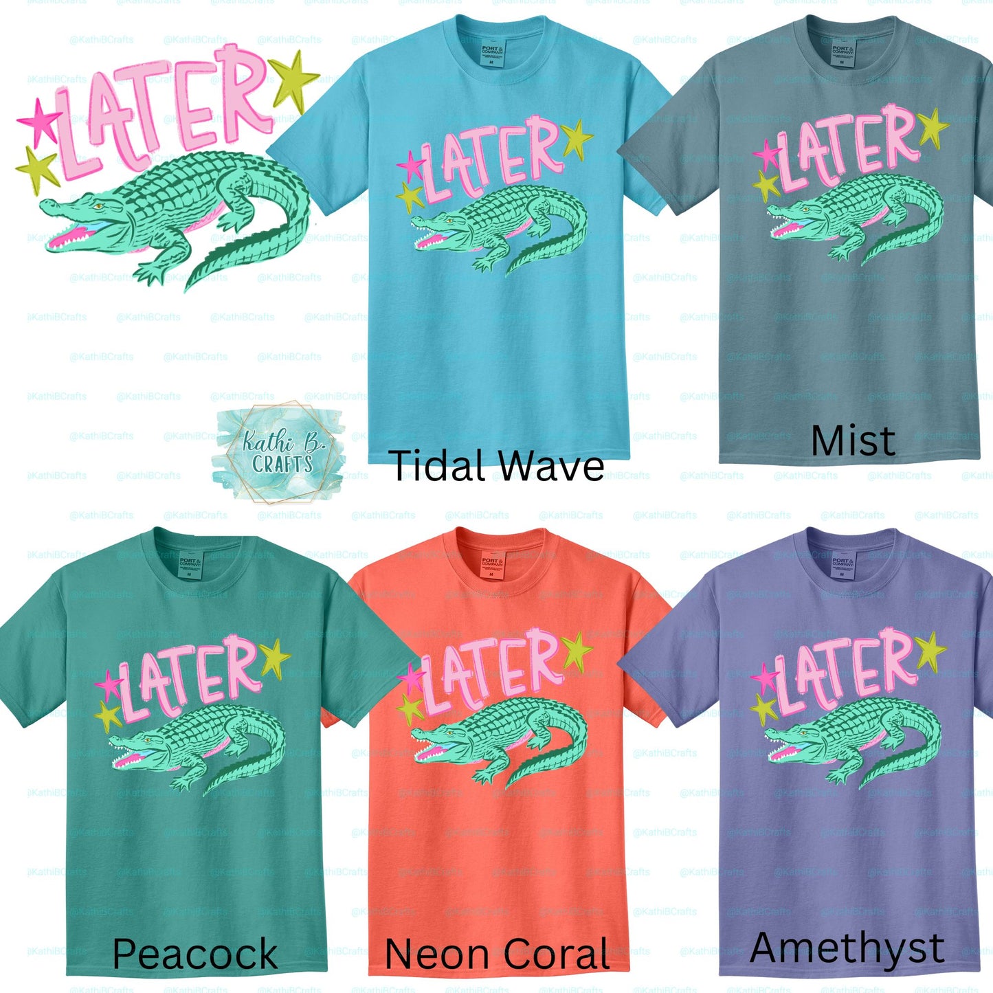 Lator Gator STARS Front Only Short Sleeve Tshirt Adult