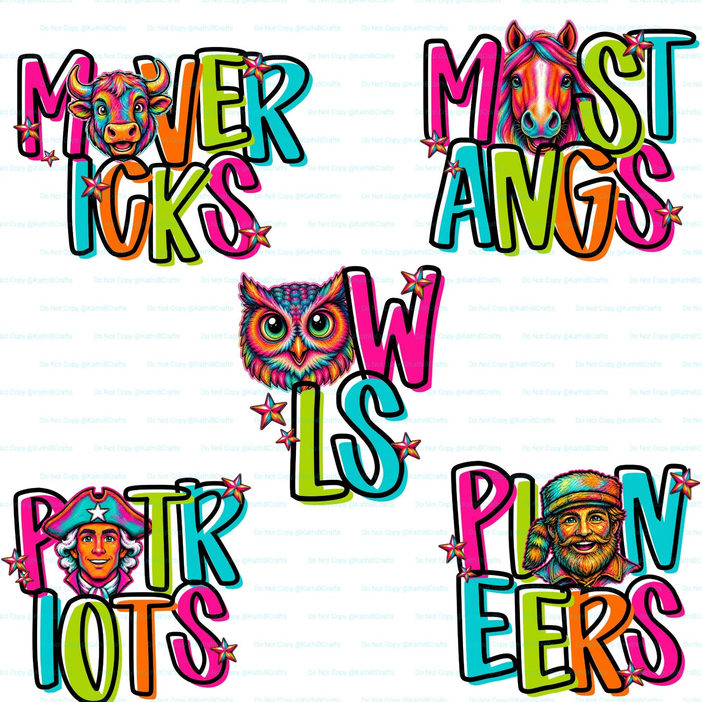 Neon Mascots