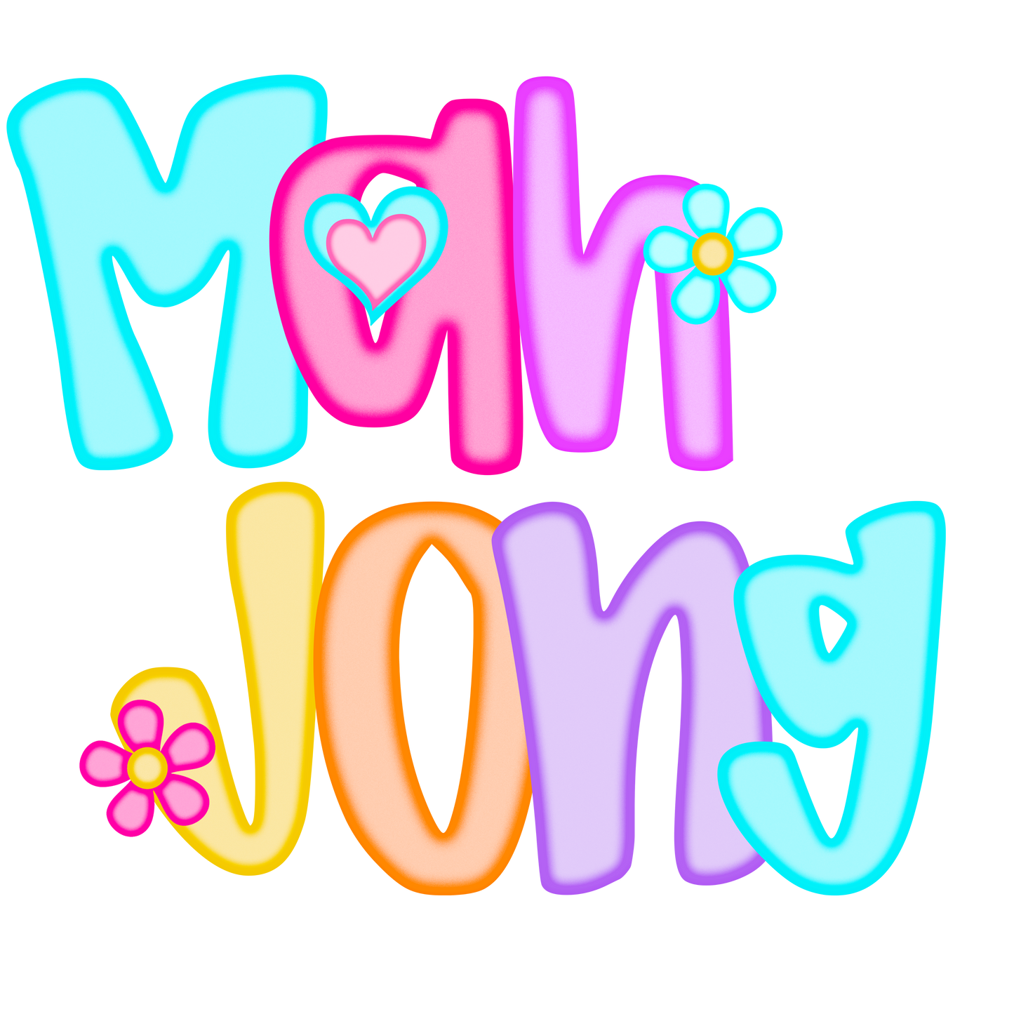 Mahjong Bright Letters