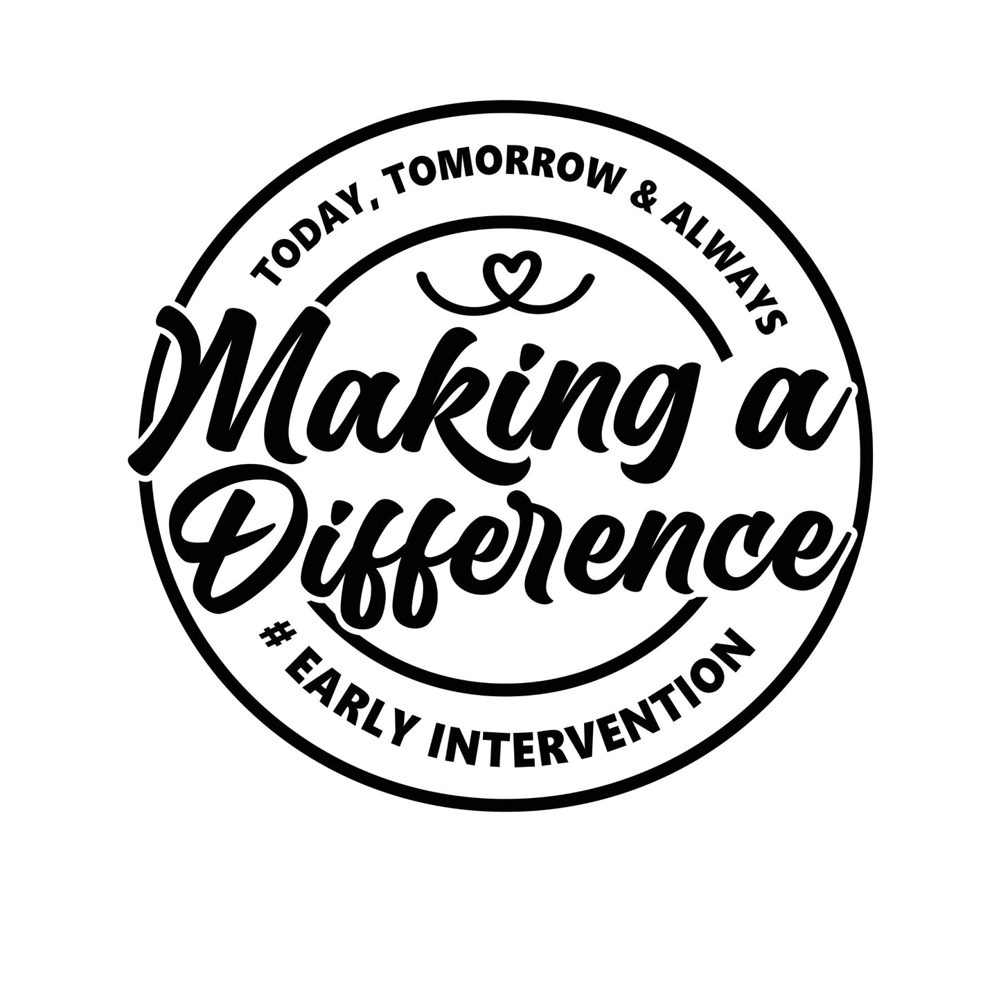 Making a Difference Black Font