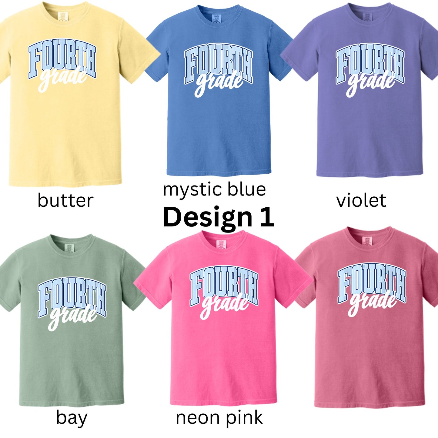 Fourth Grade Blue Stripes
