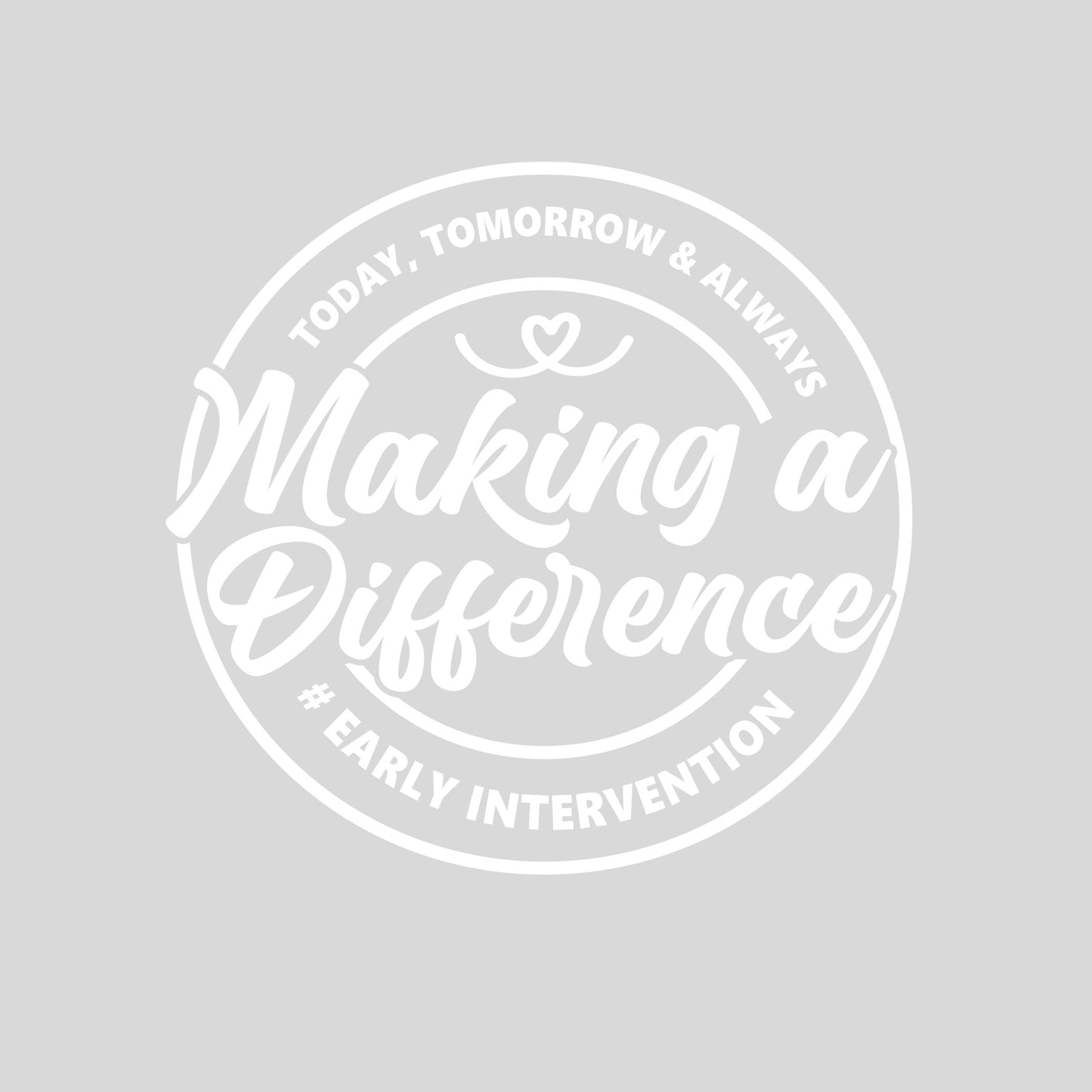 Making a Difference White Font