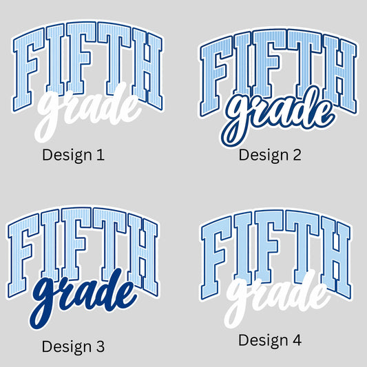 Fifth Grade Blue Stripes