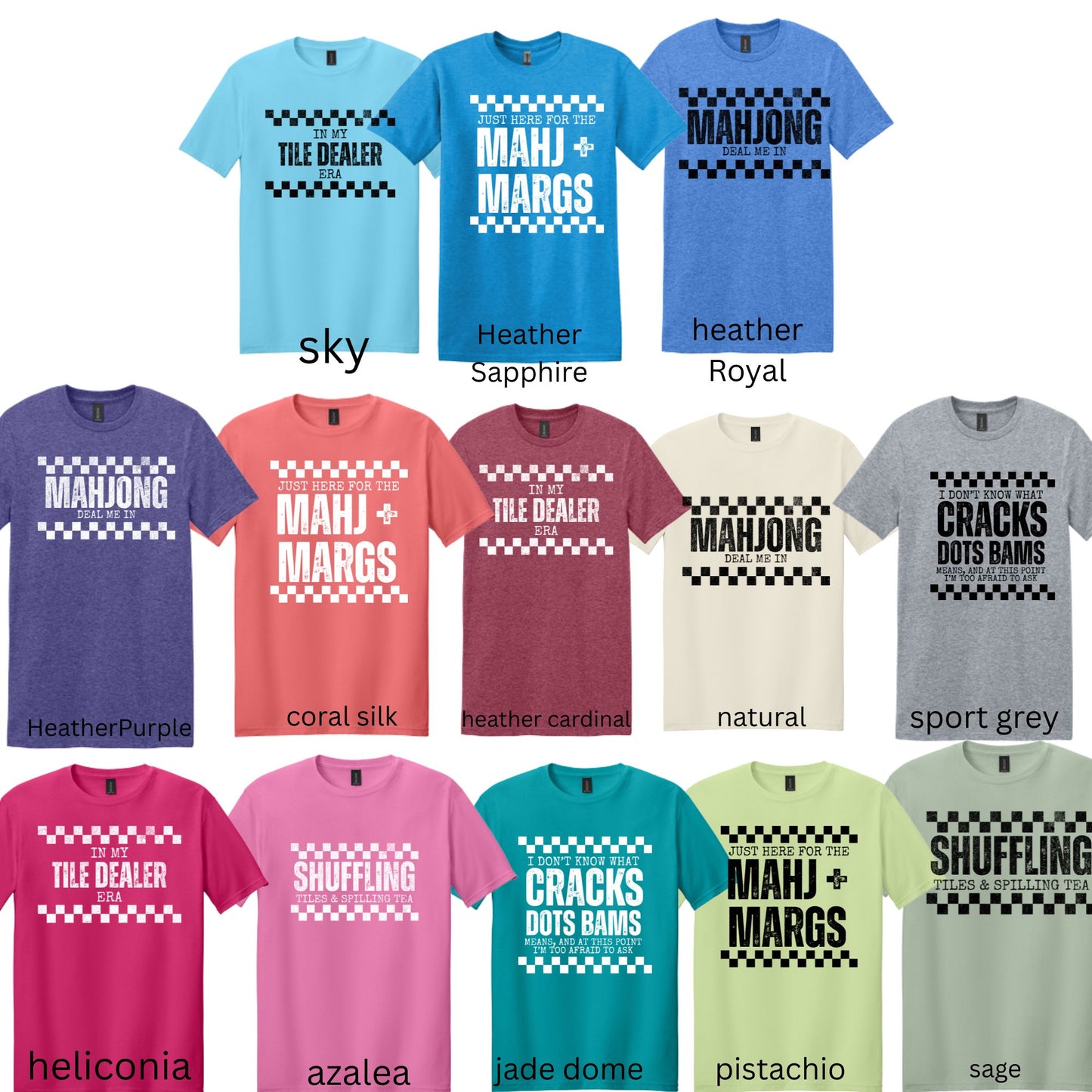 Mahjong Checkered Designs