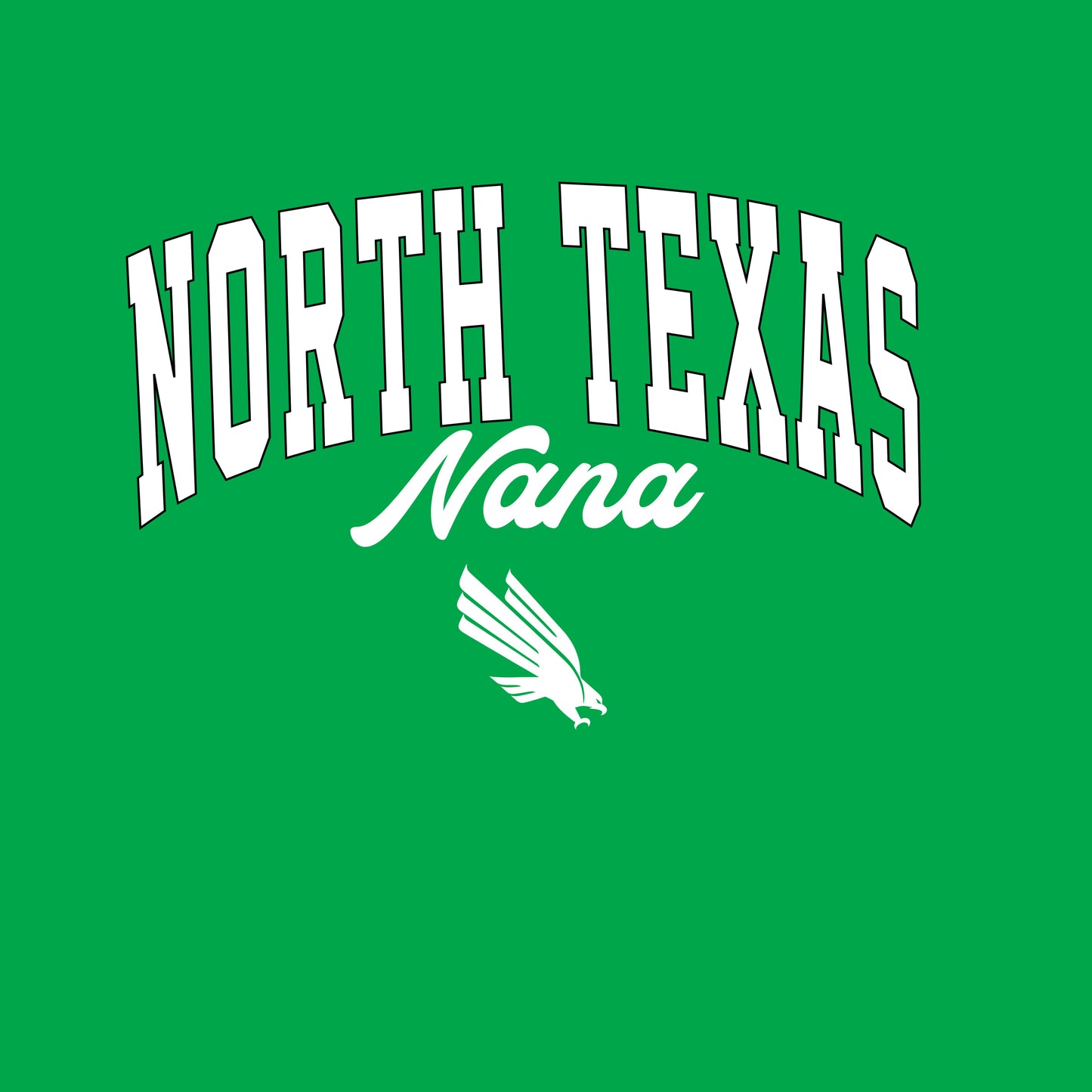 North Texas White Letters