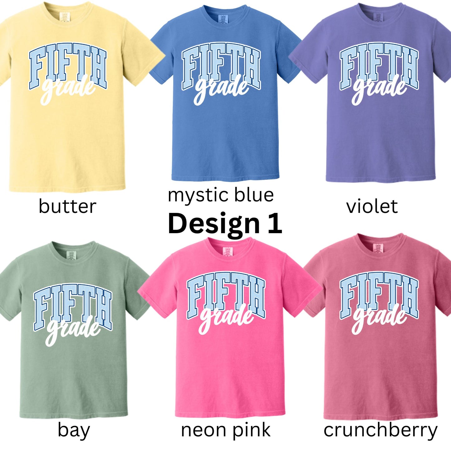 Fifth Grade Blue Stripes
