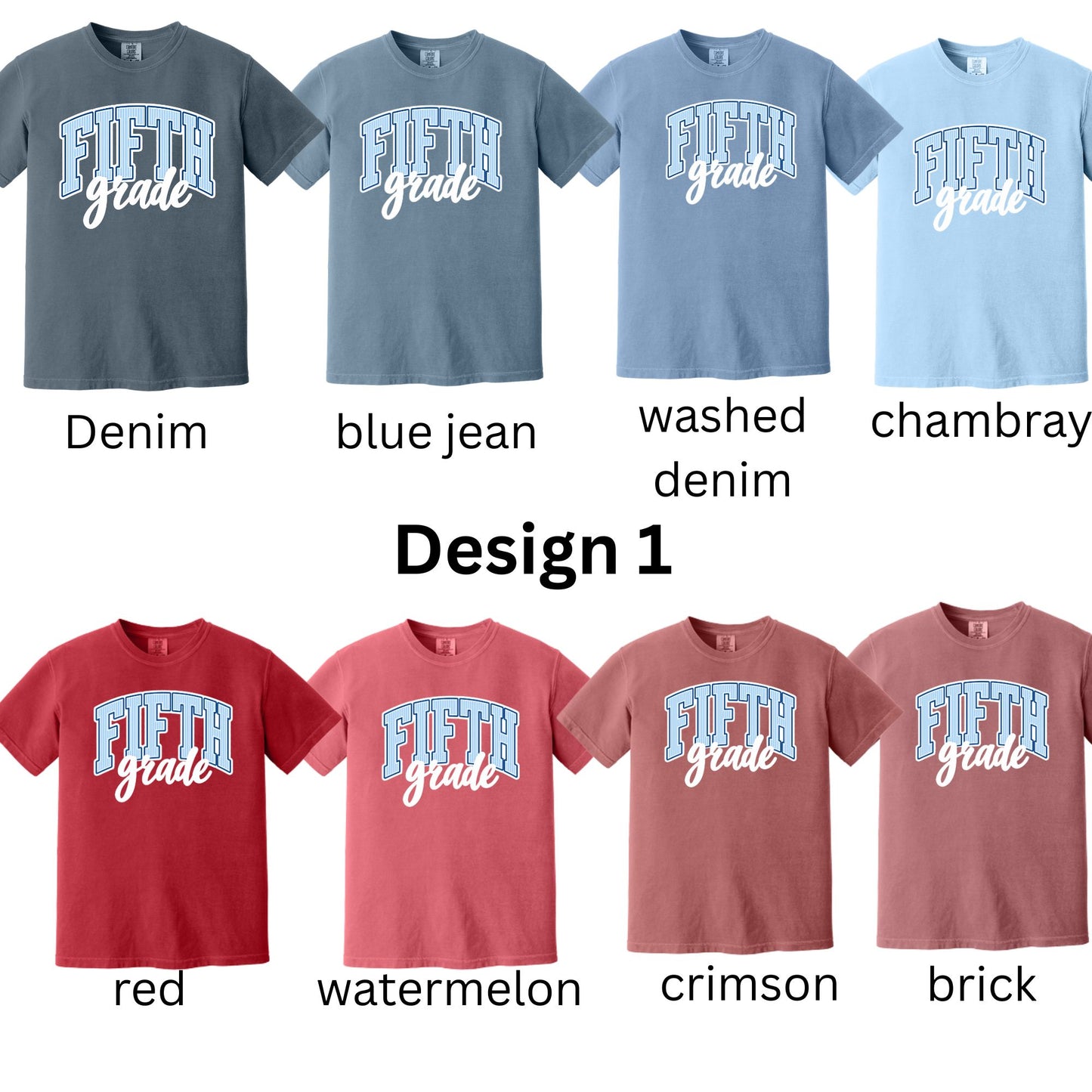 Fifth Grade Blue Stripes