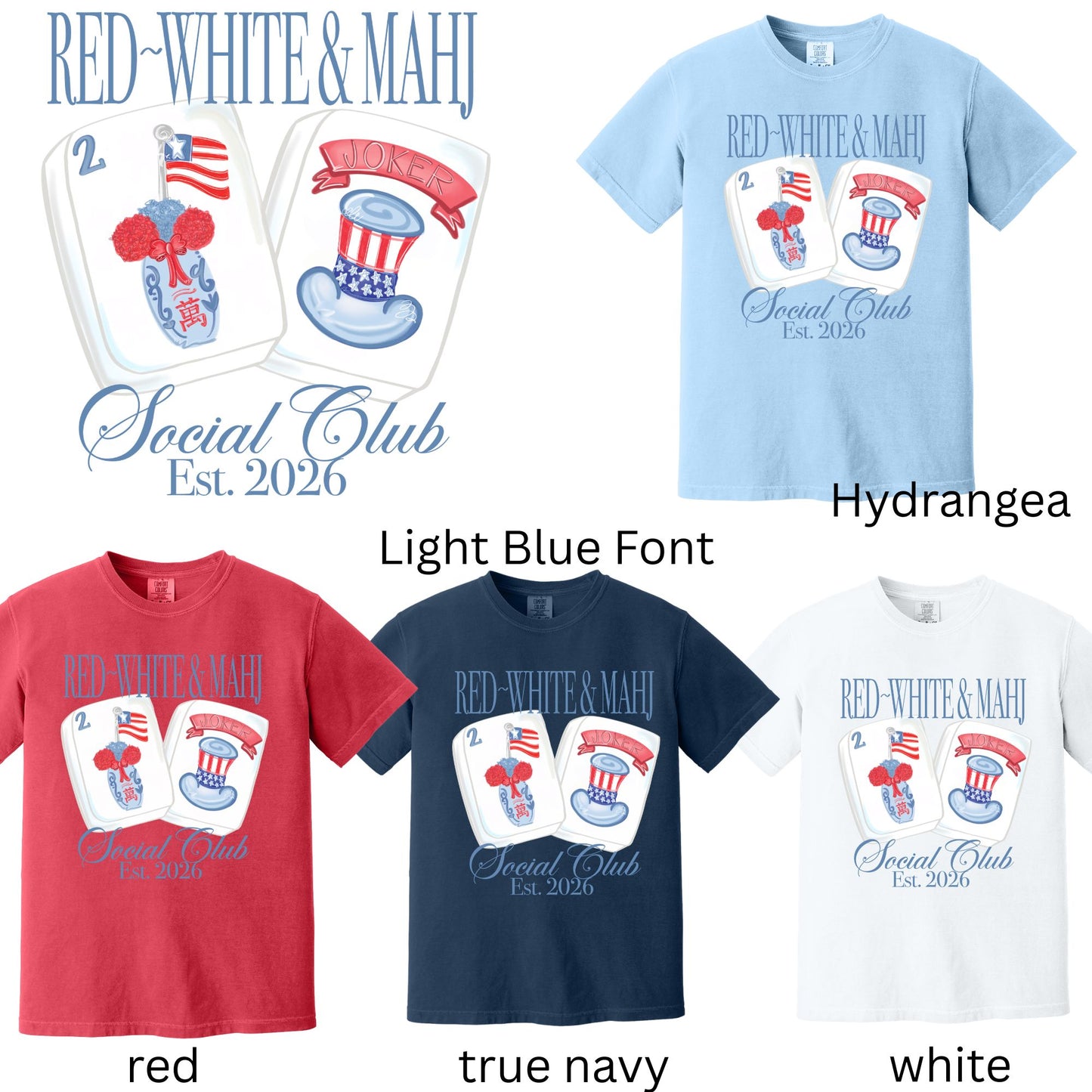Red- White & Mahj Social Club