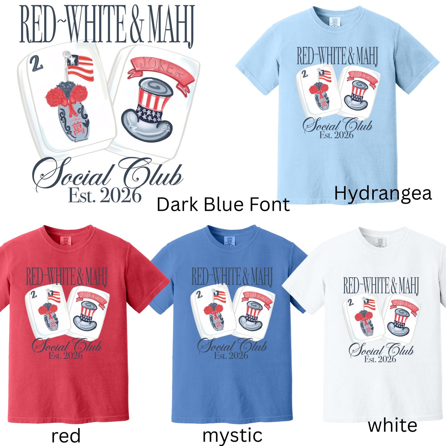 Red- White & Mahj Social Club