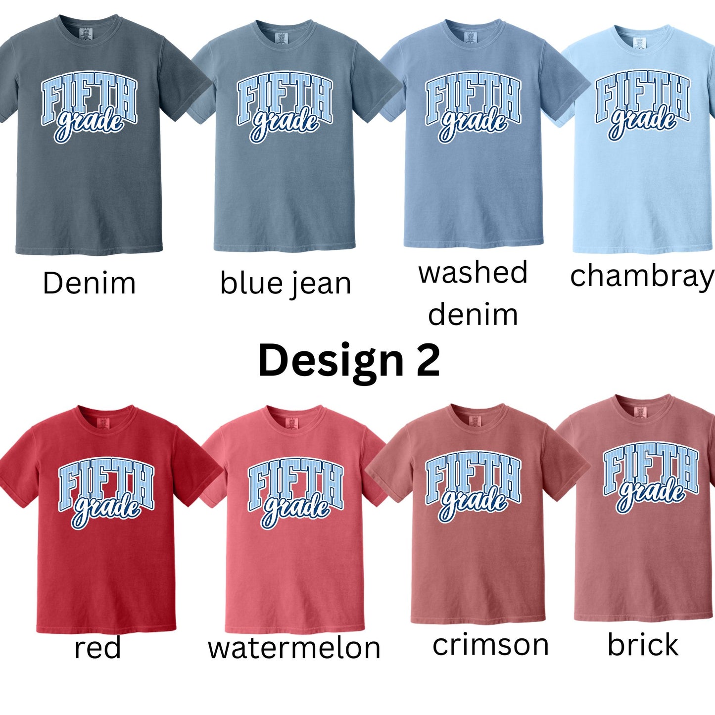 Fifth Grade Blue Stripes