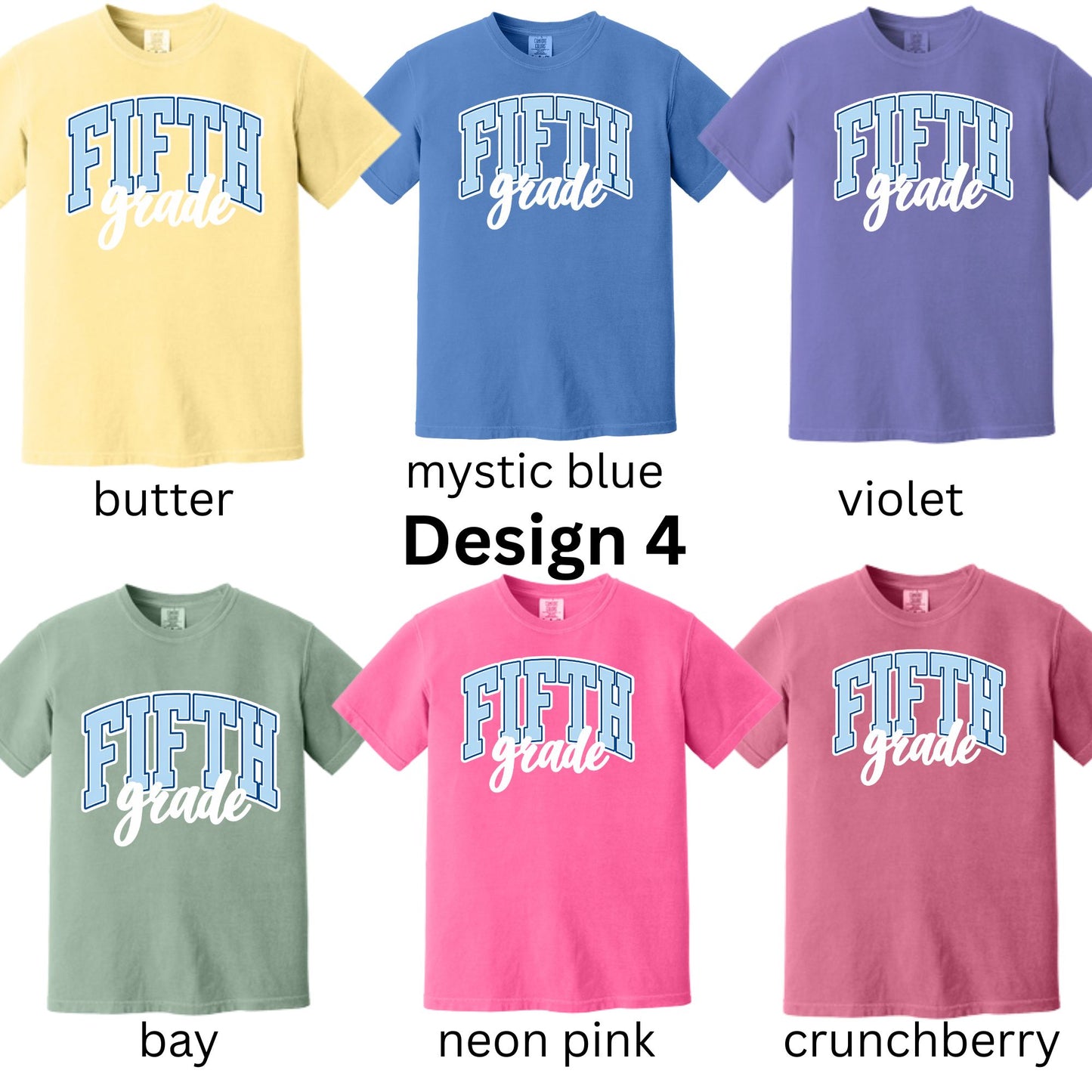 Fifth Grade Blue Stripes