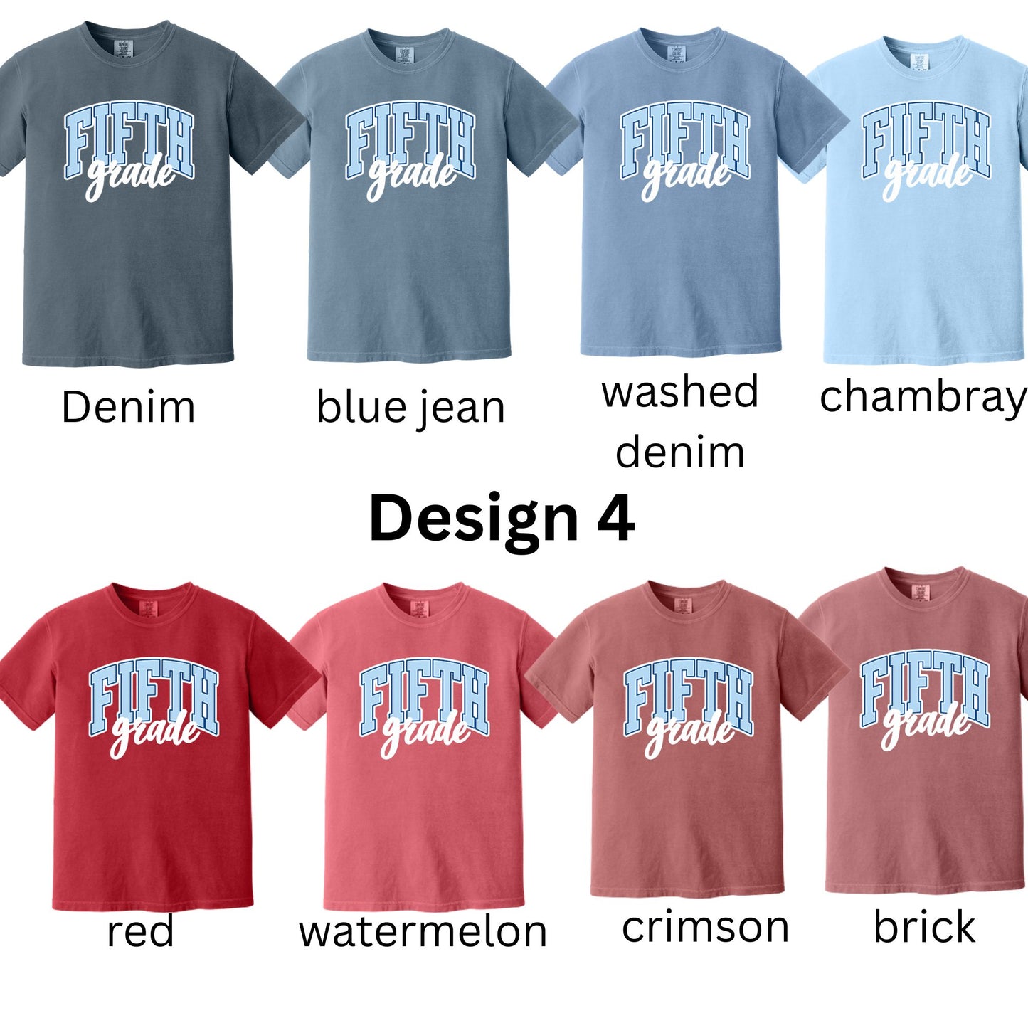 Fifth Grade Blue Stripes