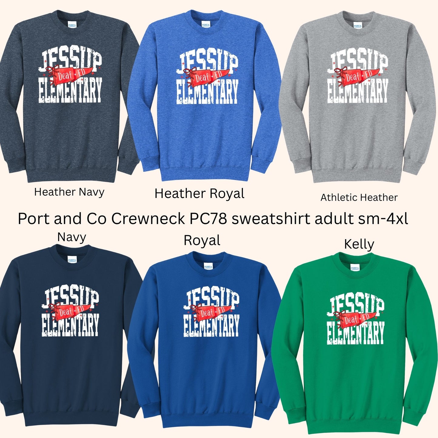 Jessup Elem. Deaf Ed 26-27 Adult Sweatshirt