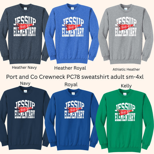 Jessup Elem. Deaf Ed 26-27 Adult Sweatshirt