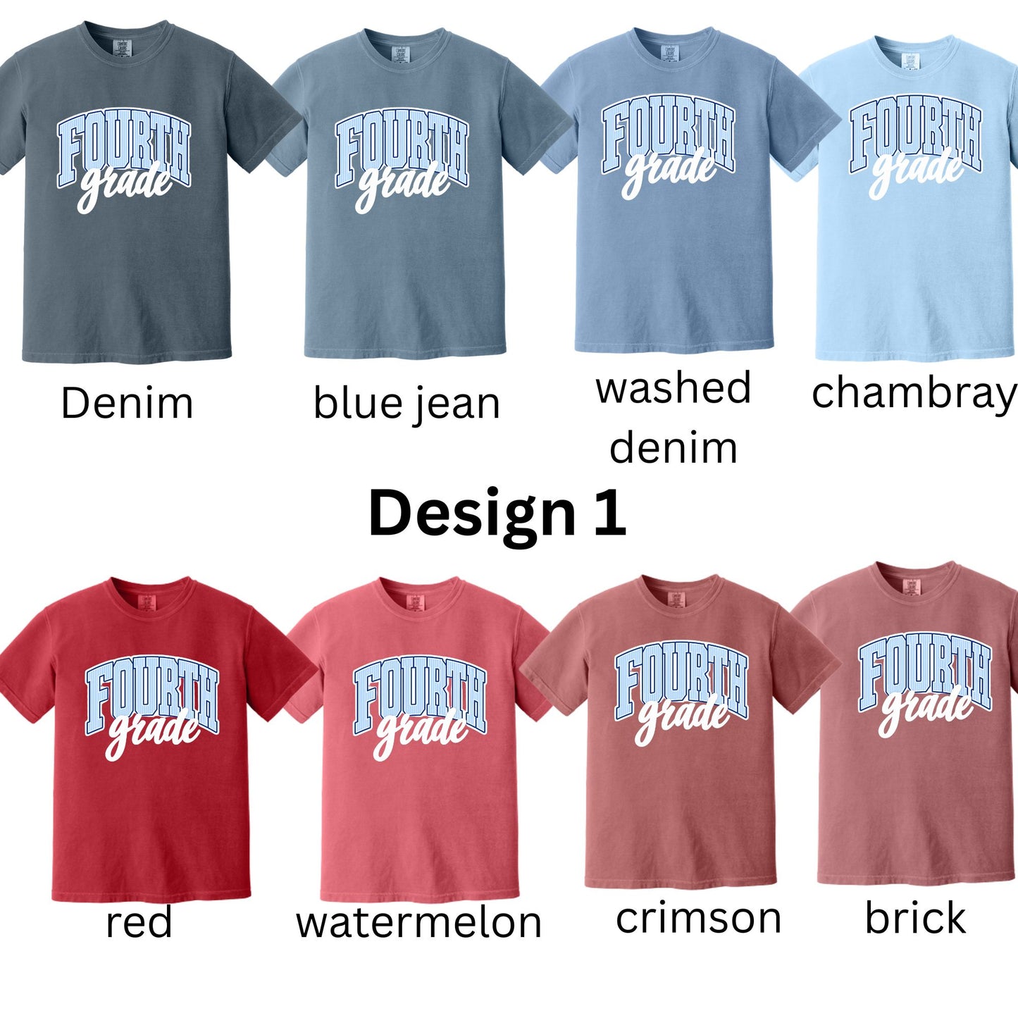 Fourth Grade Blue Stripes