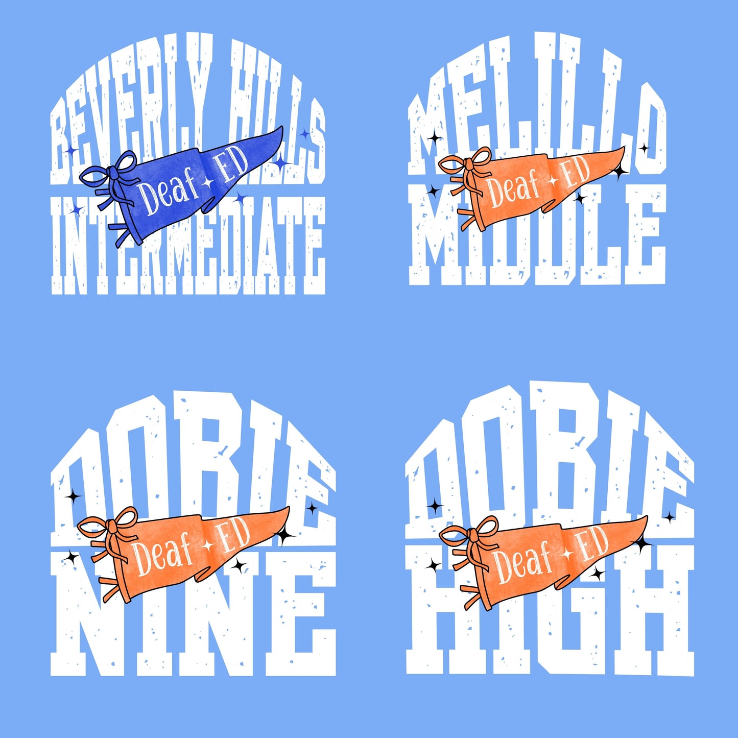 Multiple Schools Deaf Ed 26-27 Adult Tshirt