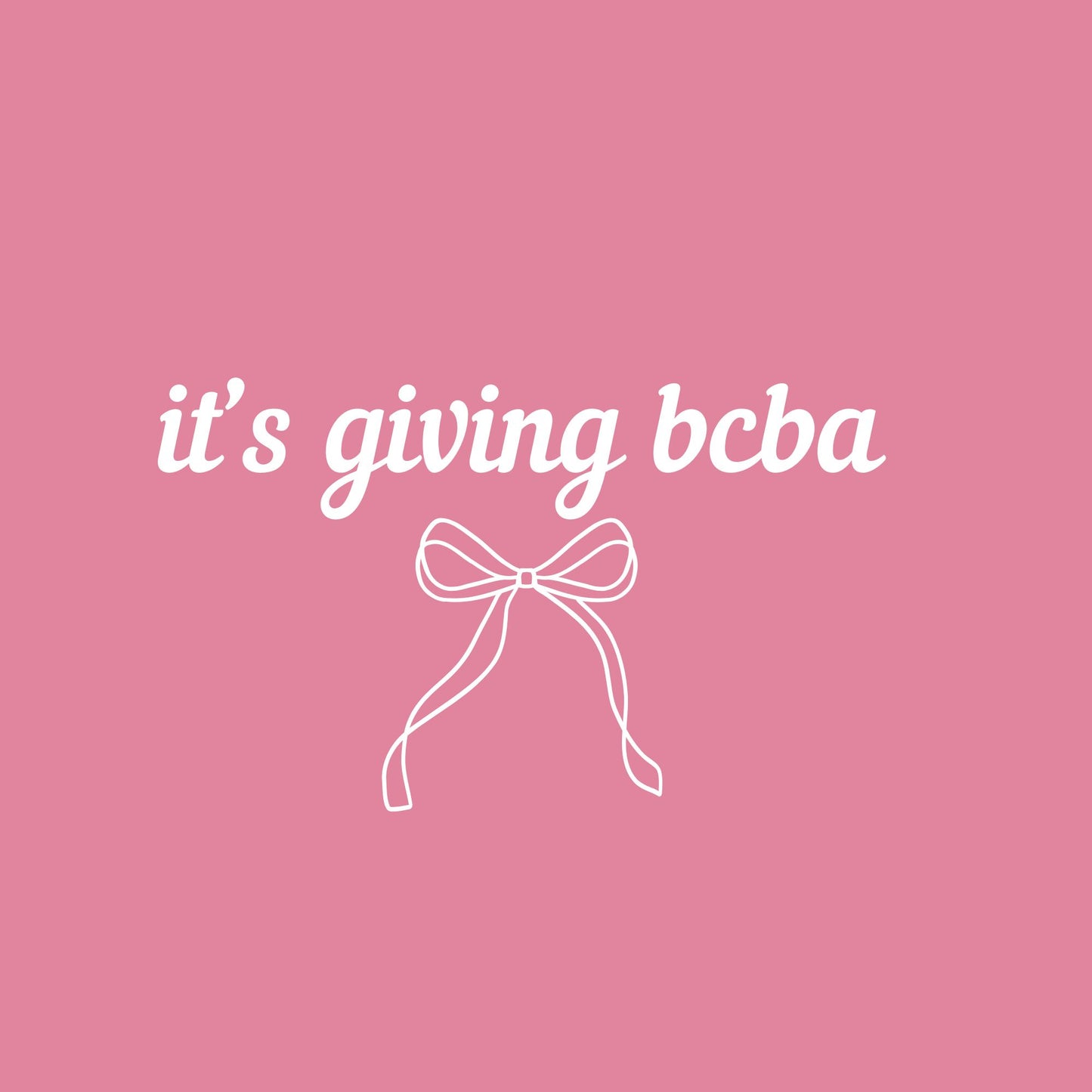 It's Giving behavior coach...bcba...analyst...bst...specialist