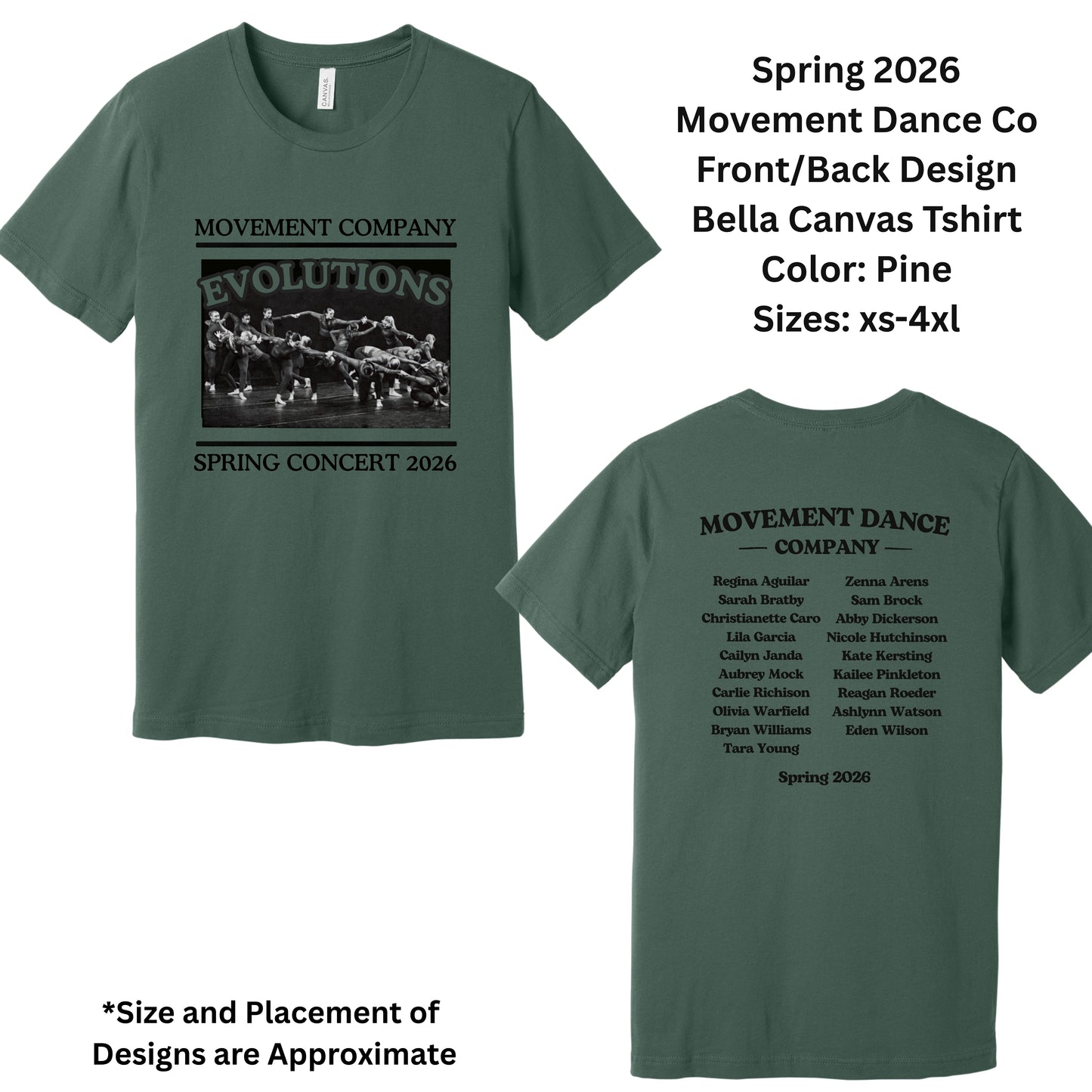 Direct Shipping - Movement Dance Co Spring 26 Tshirts