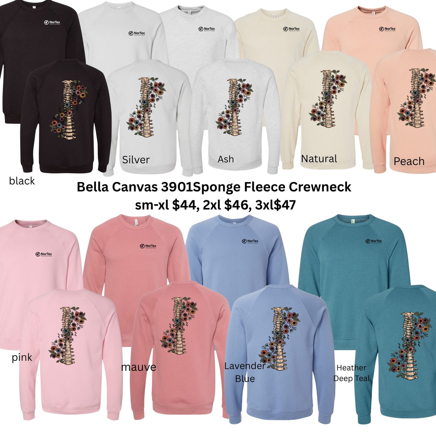NorTex Bella Canvas Sponge Fleece Sweatshirt