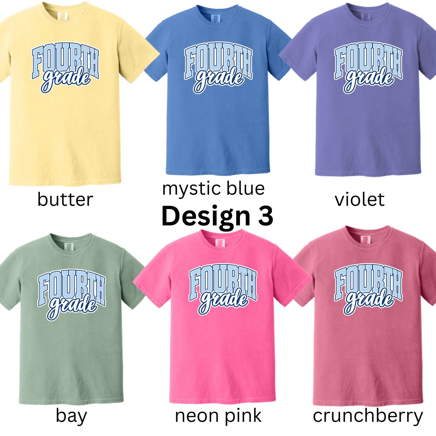 Fourth Grade Blue Stripes