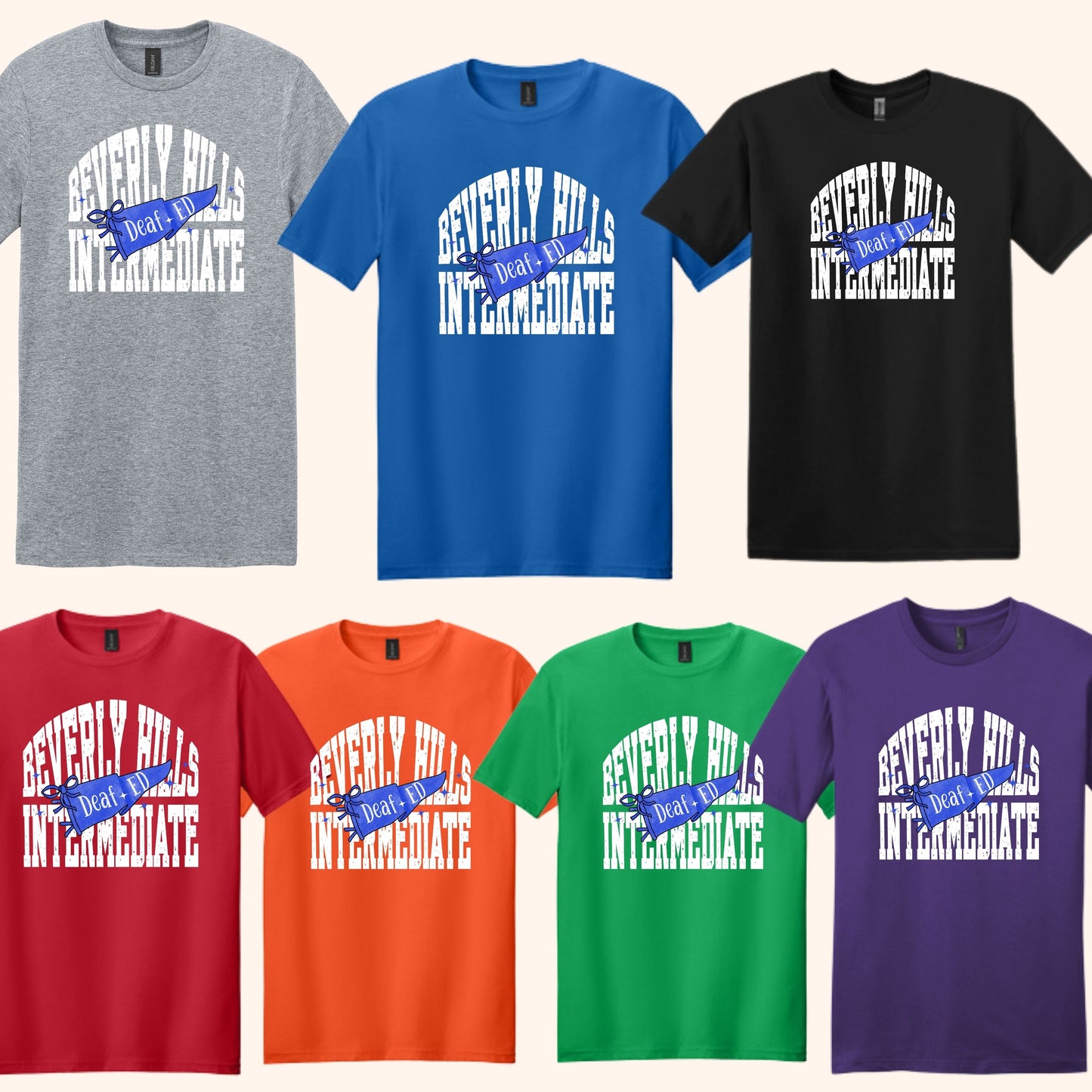 Multiple Schools Deaf Ed 26-27 Adult Tshirt