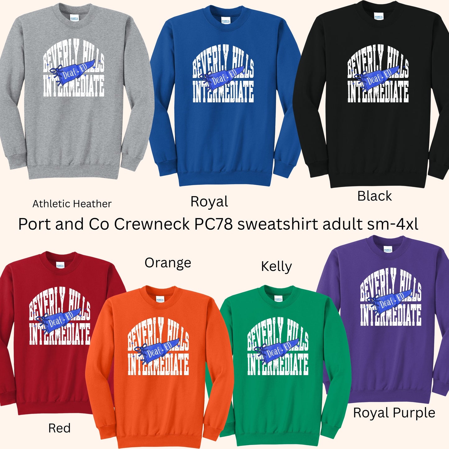 Multiple Schools Deaf Ed 26-27 Adult Sweatshirt
