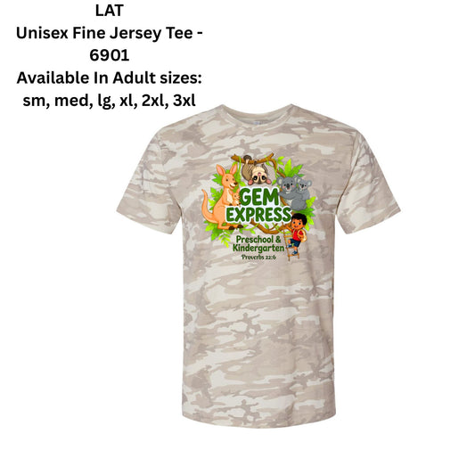 Gem Adult Camo Short Sleeve Shirt