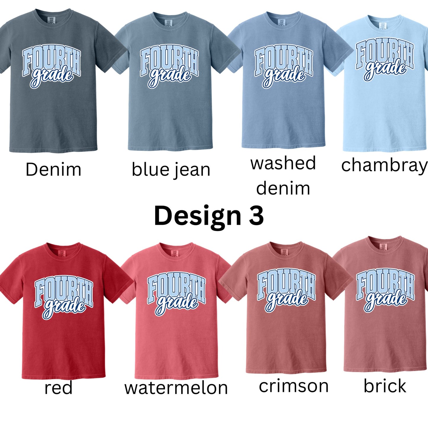 Fourth Grade Blue Stripes