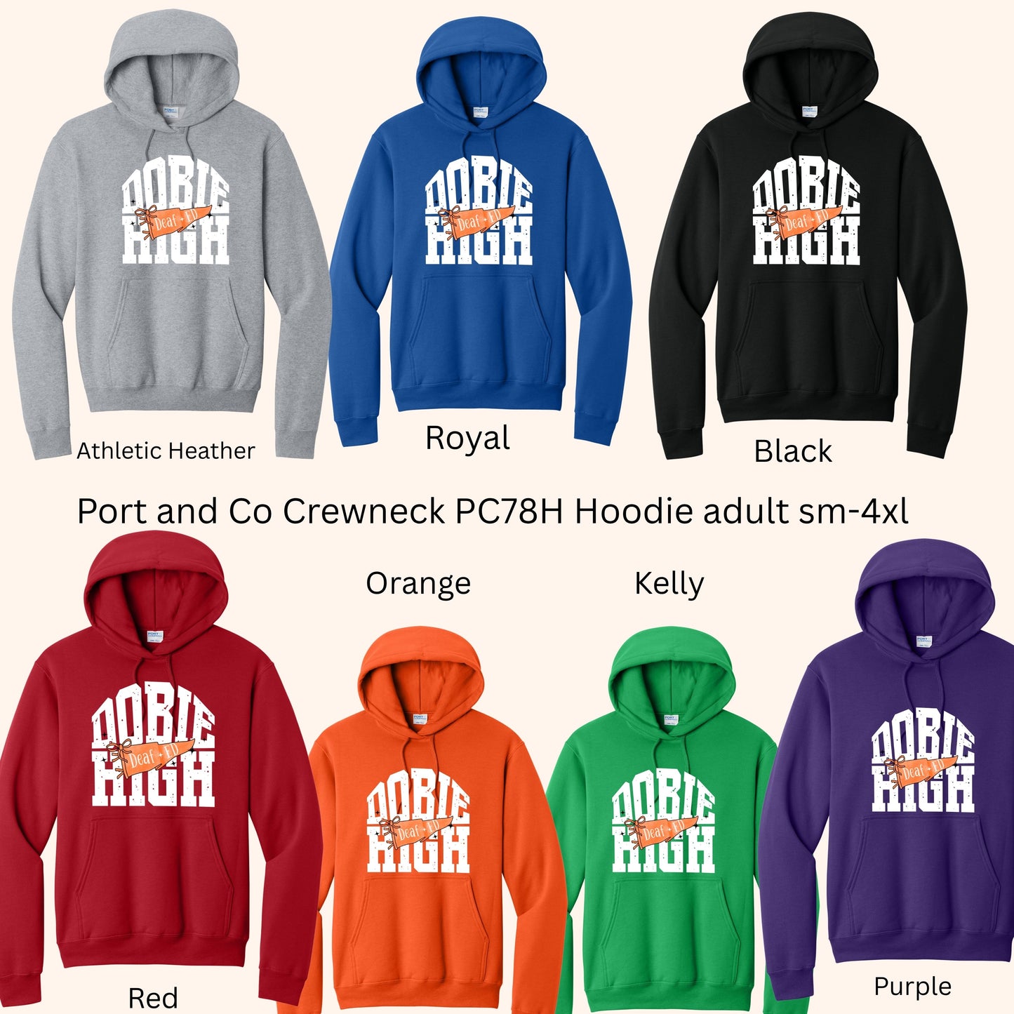 Multiple Schools Deaf Ed 26-27 Adult Hoodies