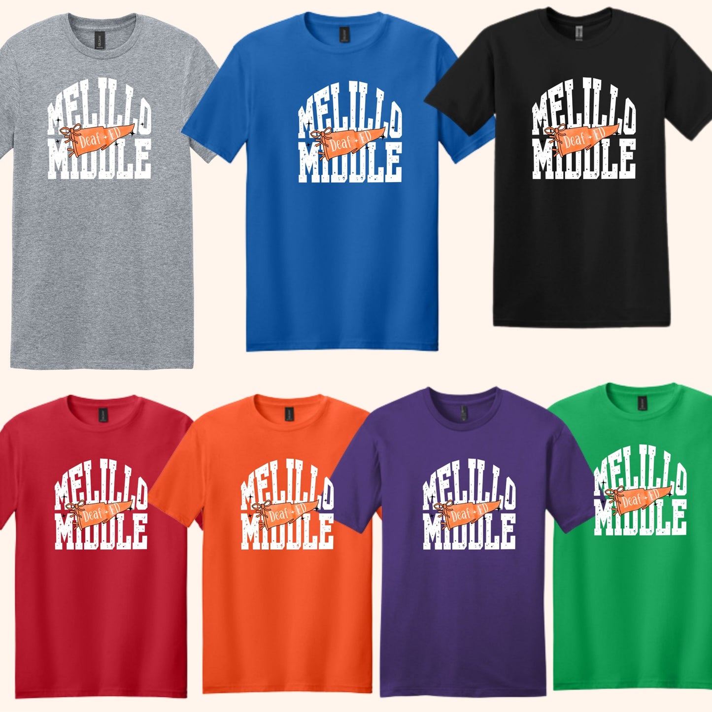 Multiple Schools Deaf Ed 26-27 Adult Tshirt