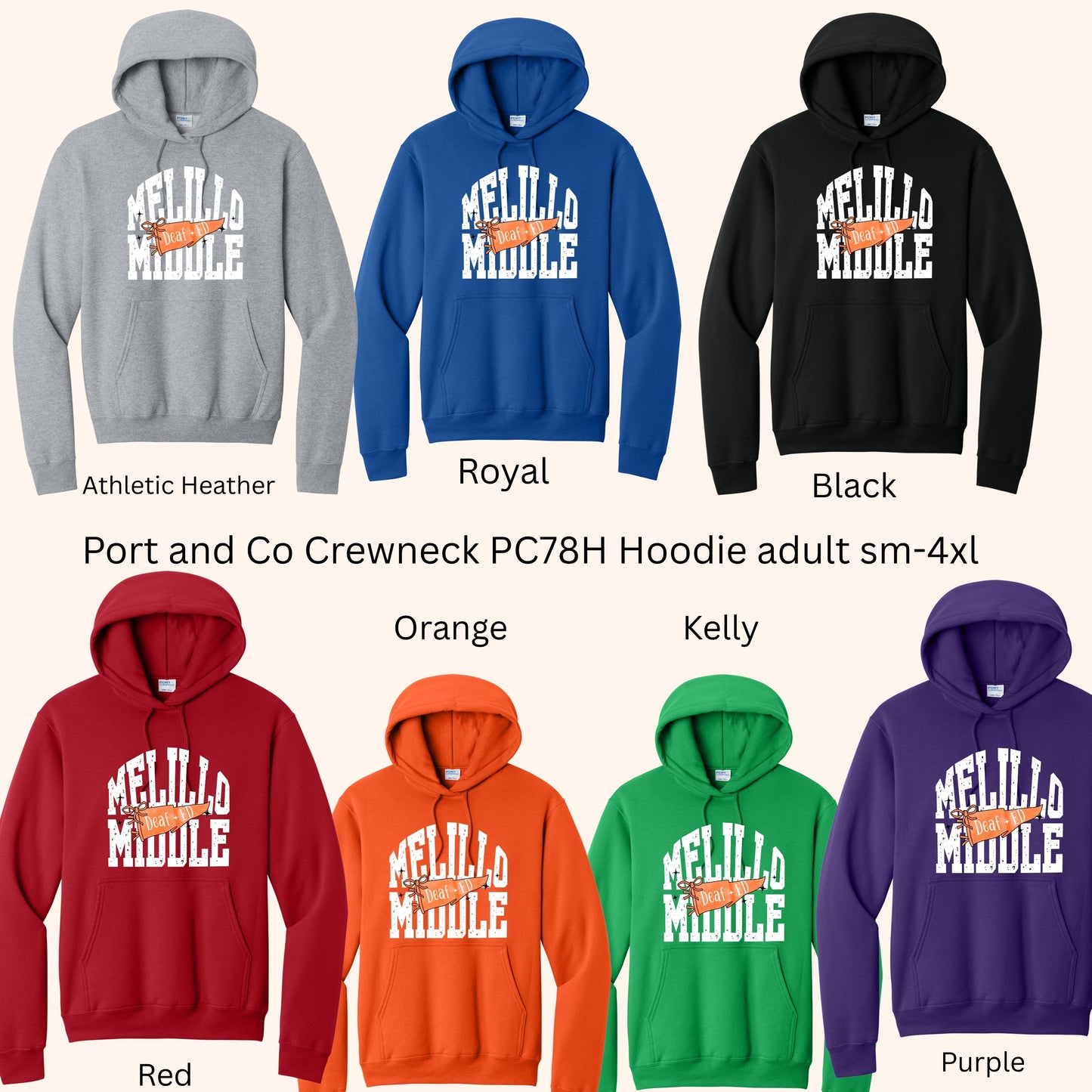 Multiple Schools Deaf Ed 26-27 Adult Hoodies