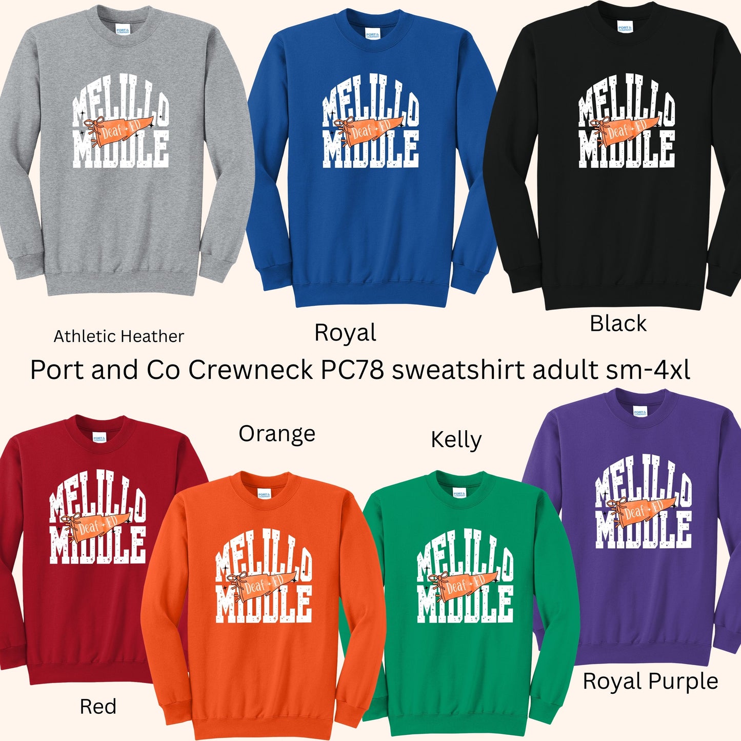 Multiple Schools Deaf Ed 26-27 Adult Sweatshirt