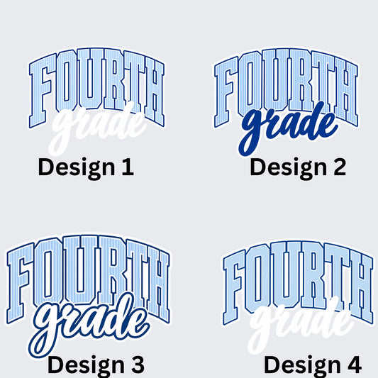 Fourth Grade Blue Stripes