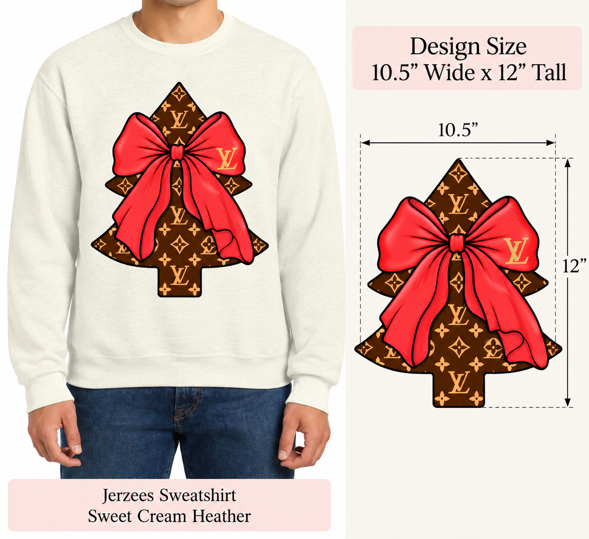 Brown Tree with Red Bow