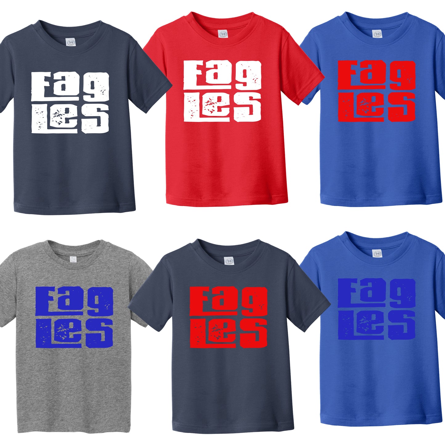 Eagles Distressed Letters