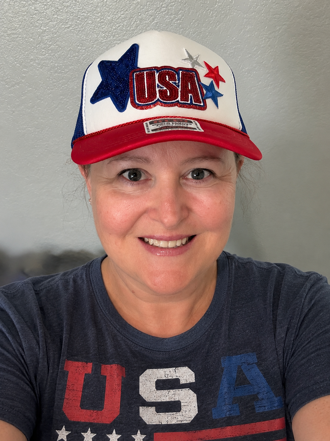 USA Red White and Blue YOUTH sized Trucker Hat