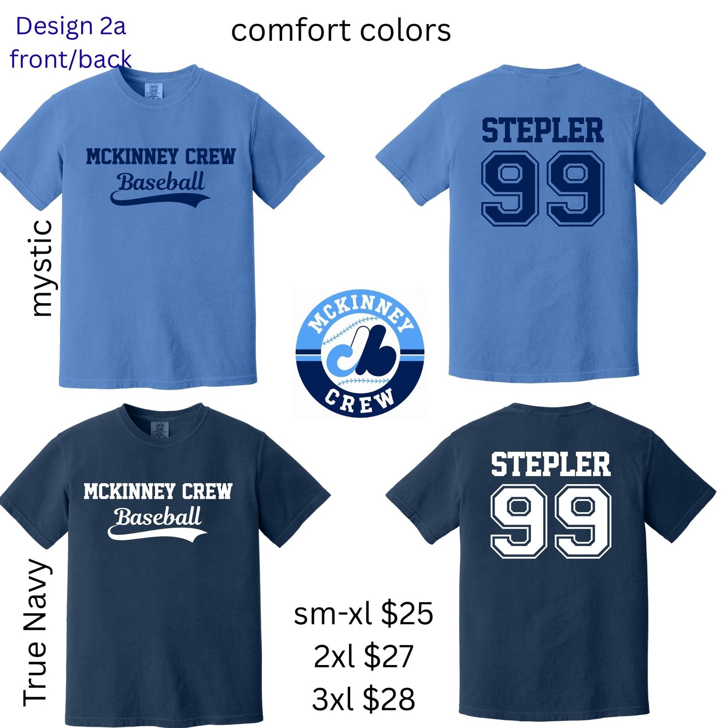 McKinney Crew Baseball Front/Back