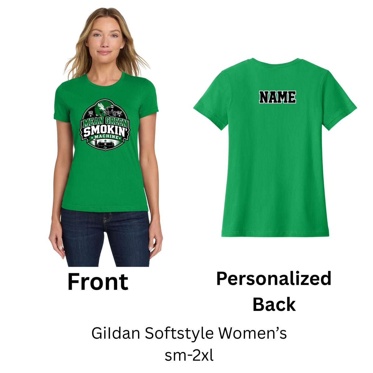 Personalized Mean Green Smokin Machine Women's Short Sleeve