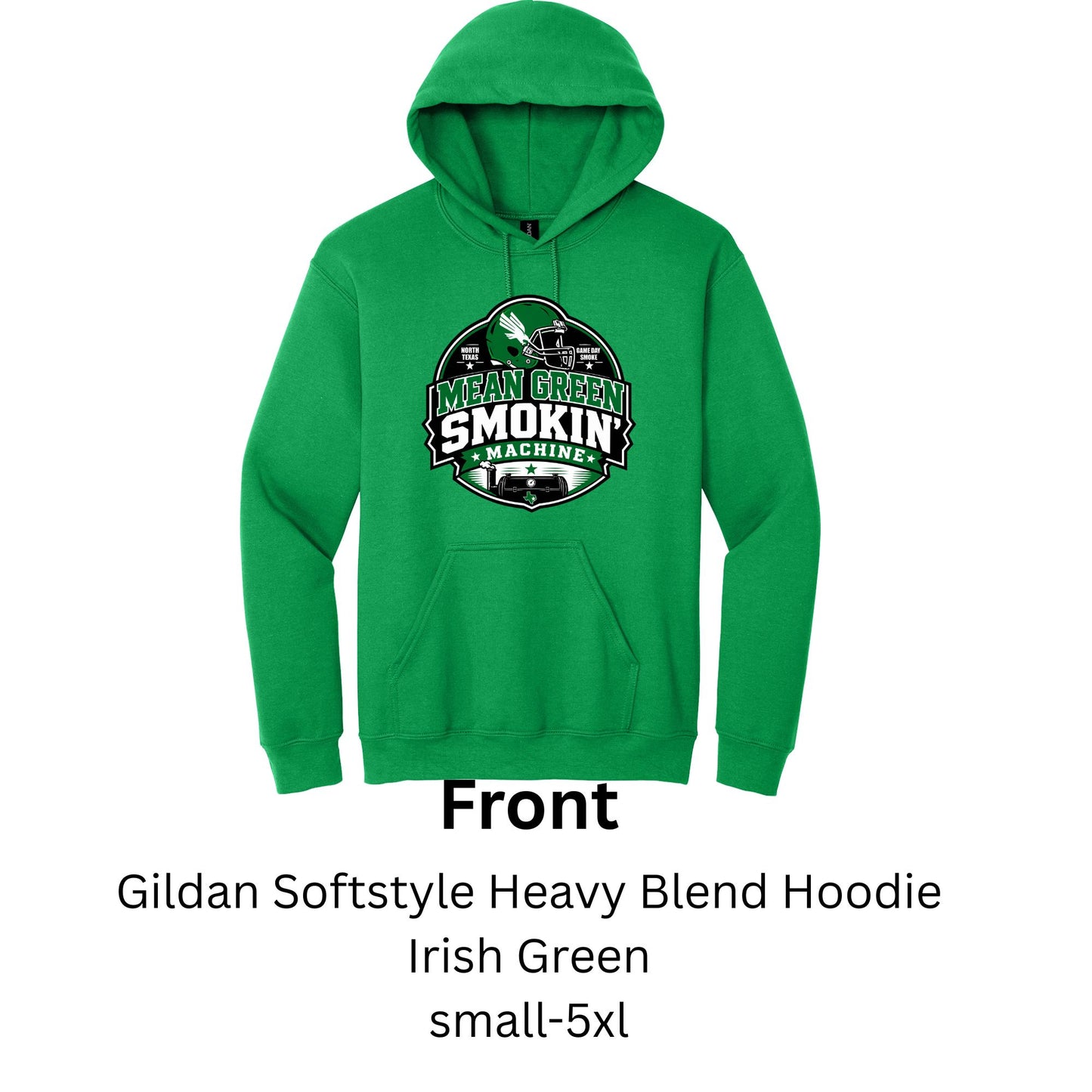 Mean Green Smokin Machine Hoodie Sweatshirt
