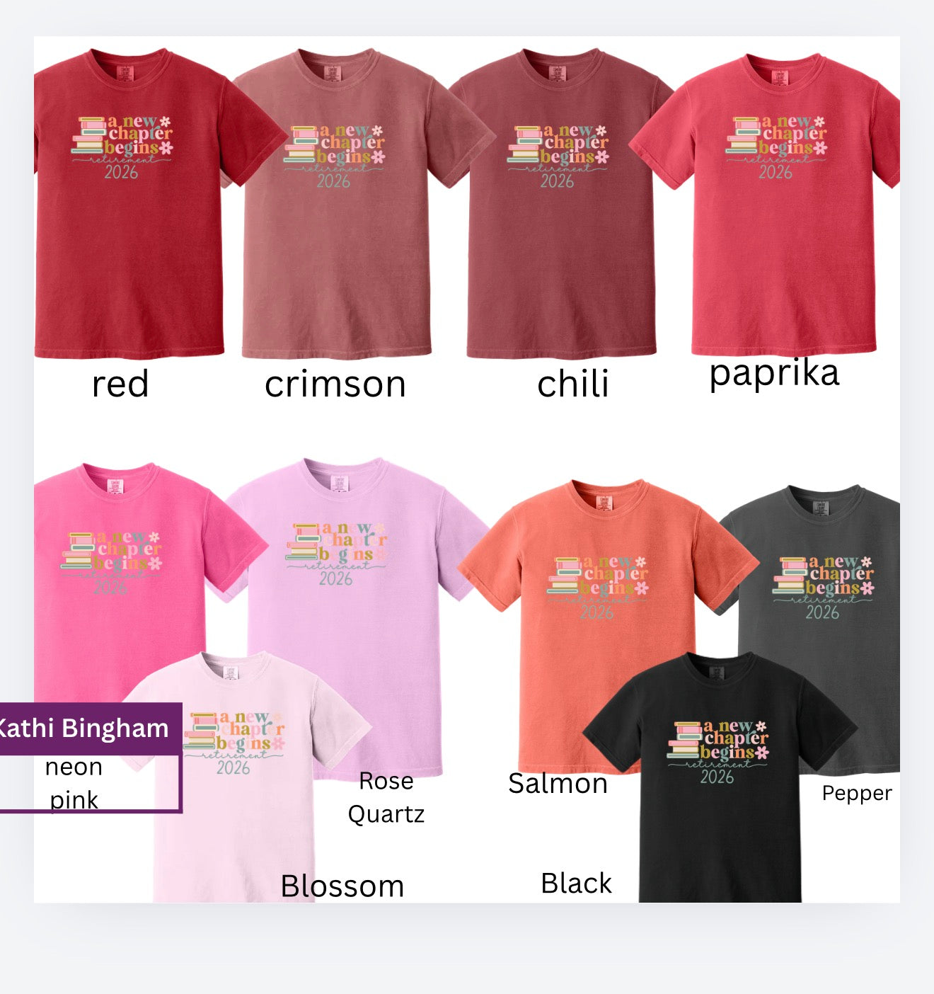 Retirement shirts