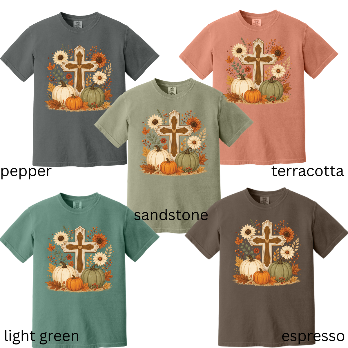 Pumpkins with Cross