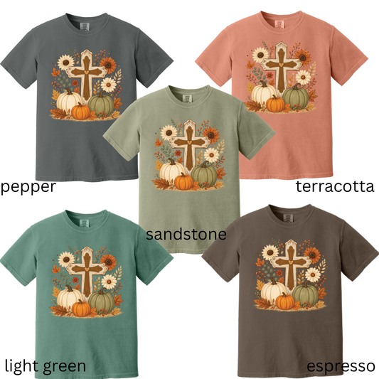 Pumpkins with Cross