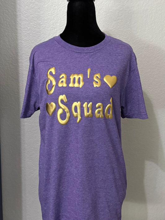 Sam's Squad Custom Shirts