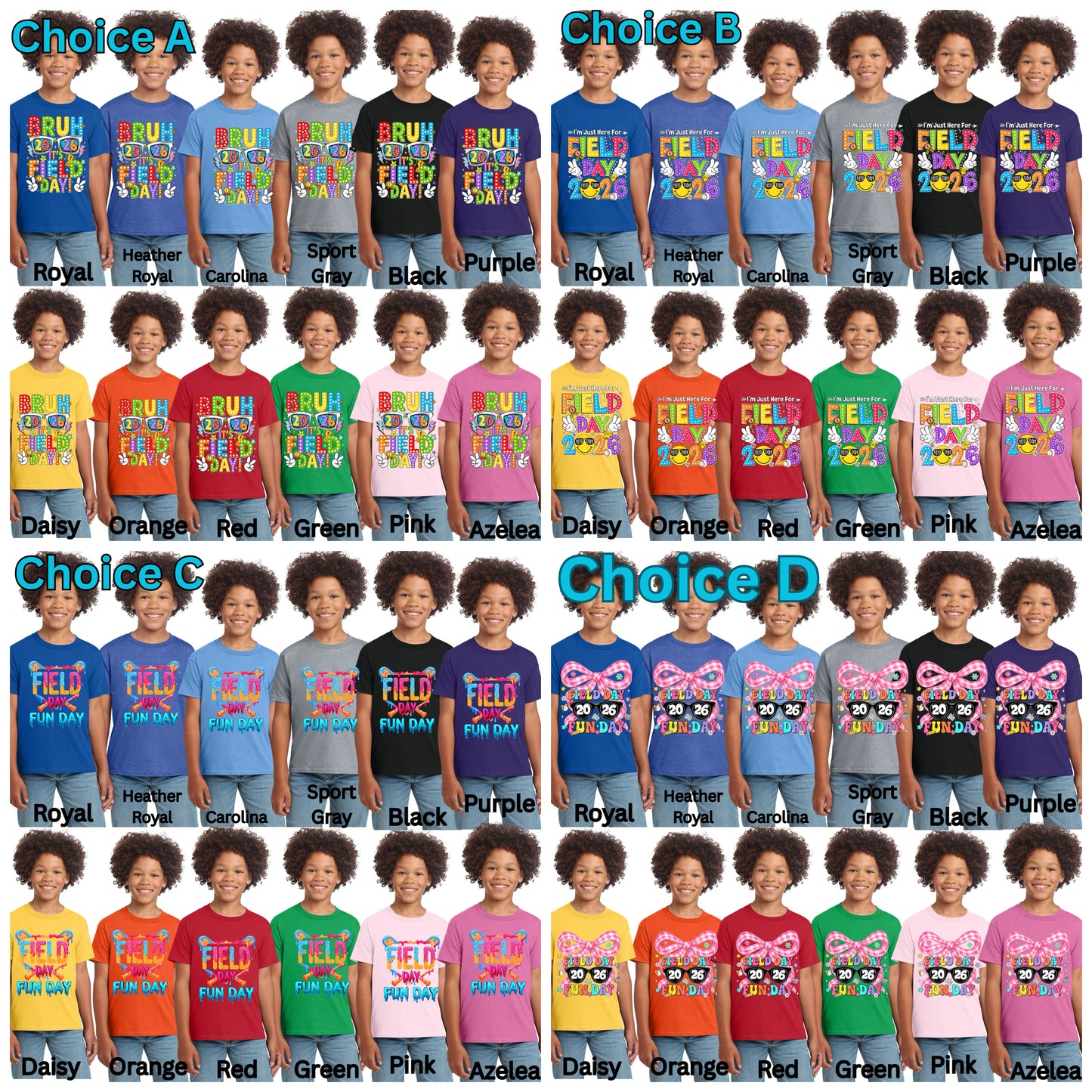Field Day and Field Trip Youth Shirts